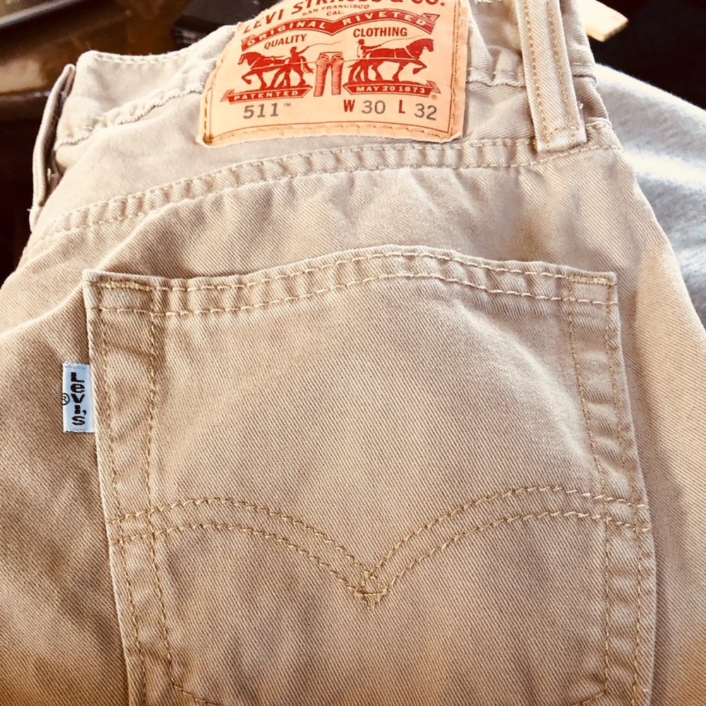 Levis 511 Slim Straight Jean's Tan Men's W30 x L32